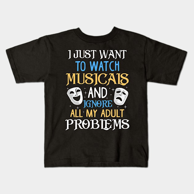 Watch Musicals Kids T-Shirt by KsuAnn